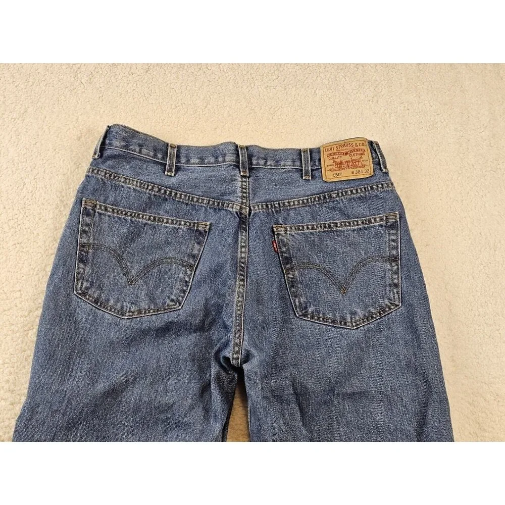 Vintage Levi's 550 Jeans Mens 38x32 Relaxed Fit‎ Medium Wash Blue Preppy Y2K Dad